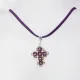 Small Cross - Arabella-Purple Suedine - 1